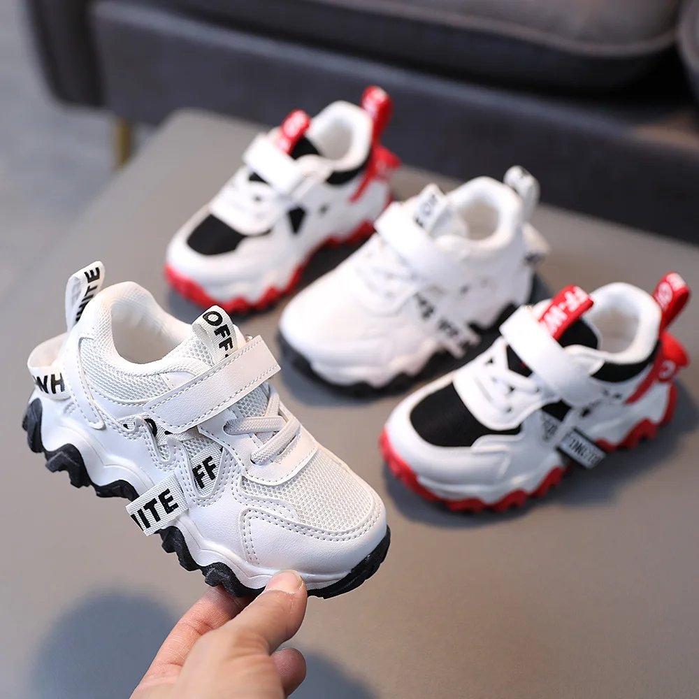 2023 Children Sports Shoes Infant Soft-soled Toddler Shoes Fall Girls Baby Breathable Net Sneakers Fashion Kids Shoes for Boys