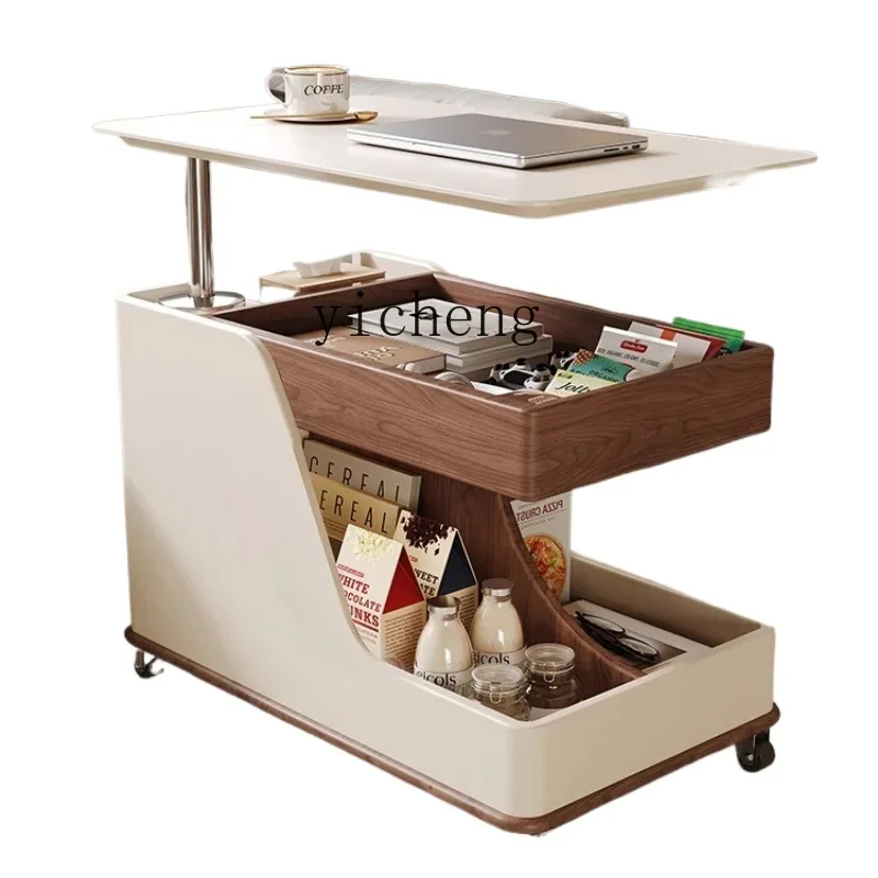 Q1   coffee table sofa side table bedside side side cabinet creative small push table retro cart