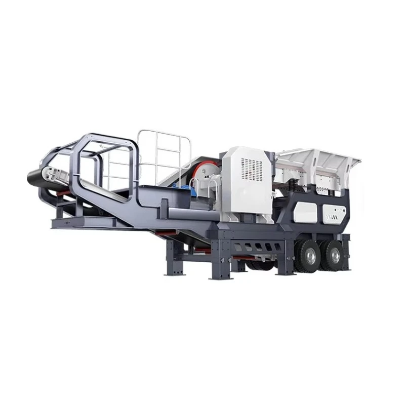 Large Capacity Mobile Jaw Crusher Machine For Crushing Limestone Granite Quartz Marble Basalt Rock Concrete For Sale
