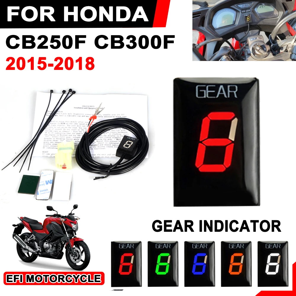 

1-6 LED Gear Indicator Speed Gear Display Meter for Honda CB250F 2015 CB300F CB 300F 2015 2016 2017 2018 Motorcycle Accessories