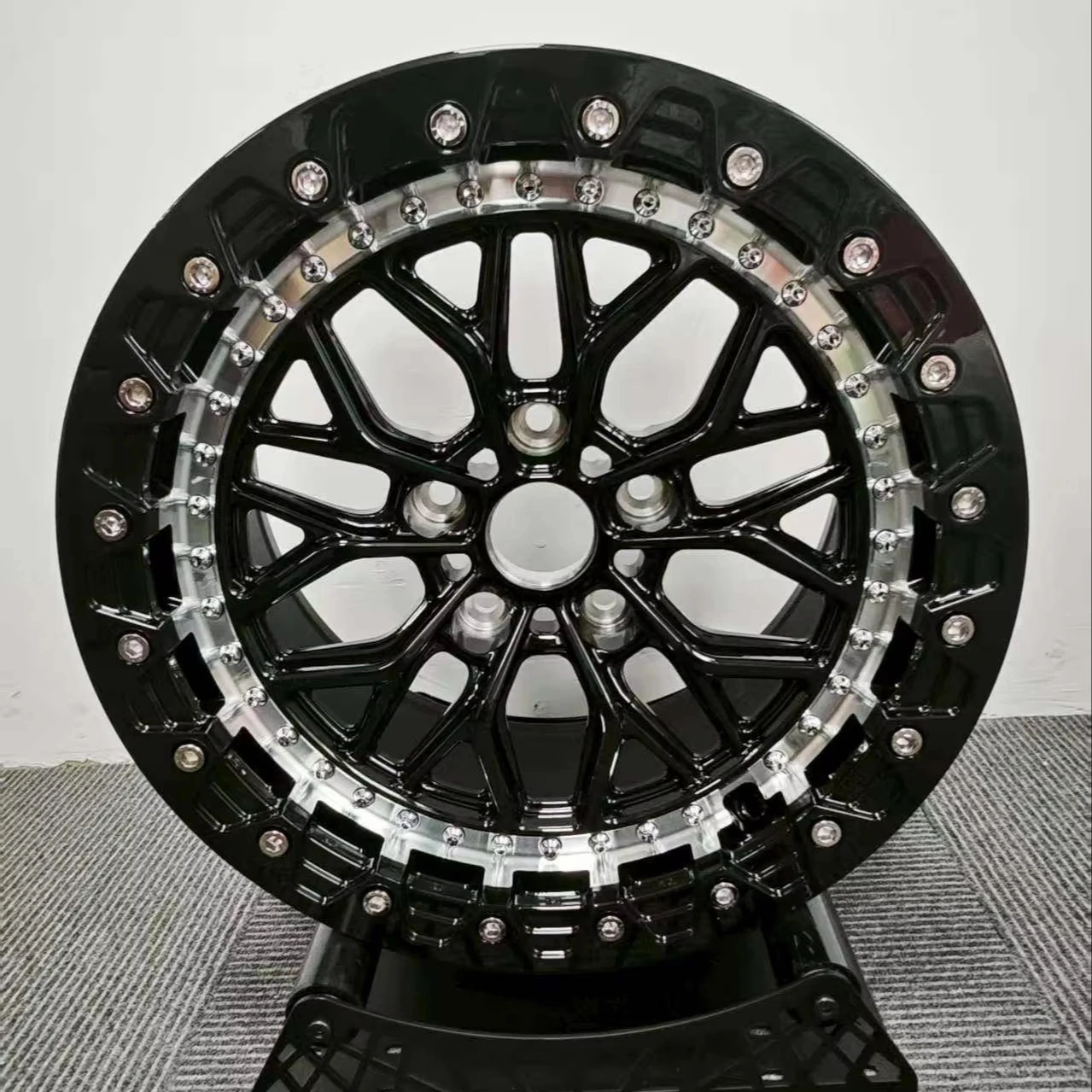 FOR OEM BeadLock Aluminium Alloy Forged 15'' 17''18'' 6x5.5 5x114.3 5x120 6x135 6x139.7 Wheels for Jeep Wrangler Ford Bronco