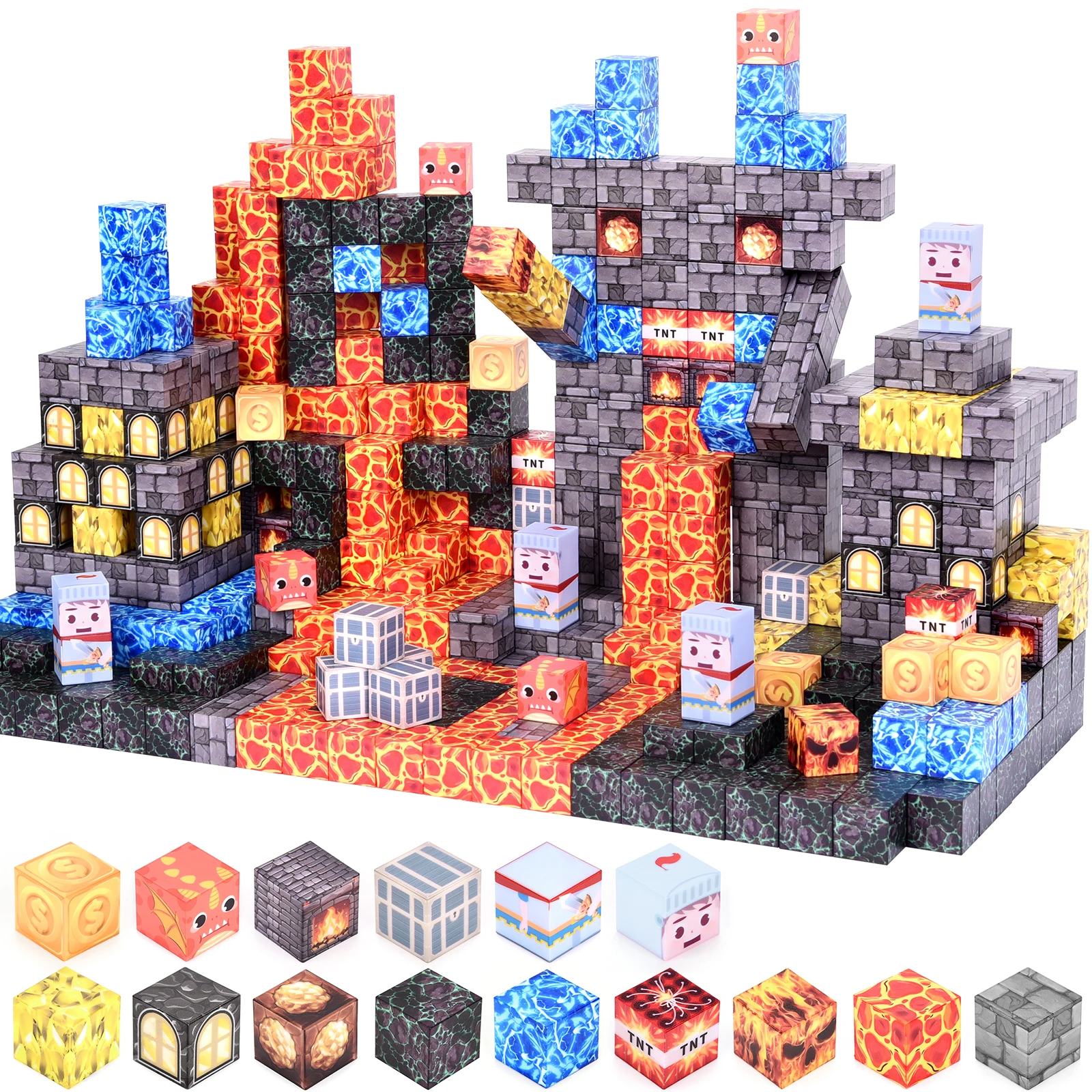 메카 마그네틱 빌딩 블록 & 건축 블록: 3세 이상 어린이용. 다양한 DIY 디자인, 아이들에게 이상적인 휴일 선물