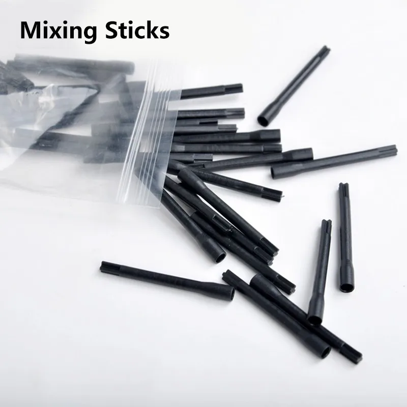 Tattoo Ink Pigment Mixer, Tattoo Mix Sticks, Varas De Mistura De Plástico, Microblading Pigment Sticks, 100Pcs