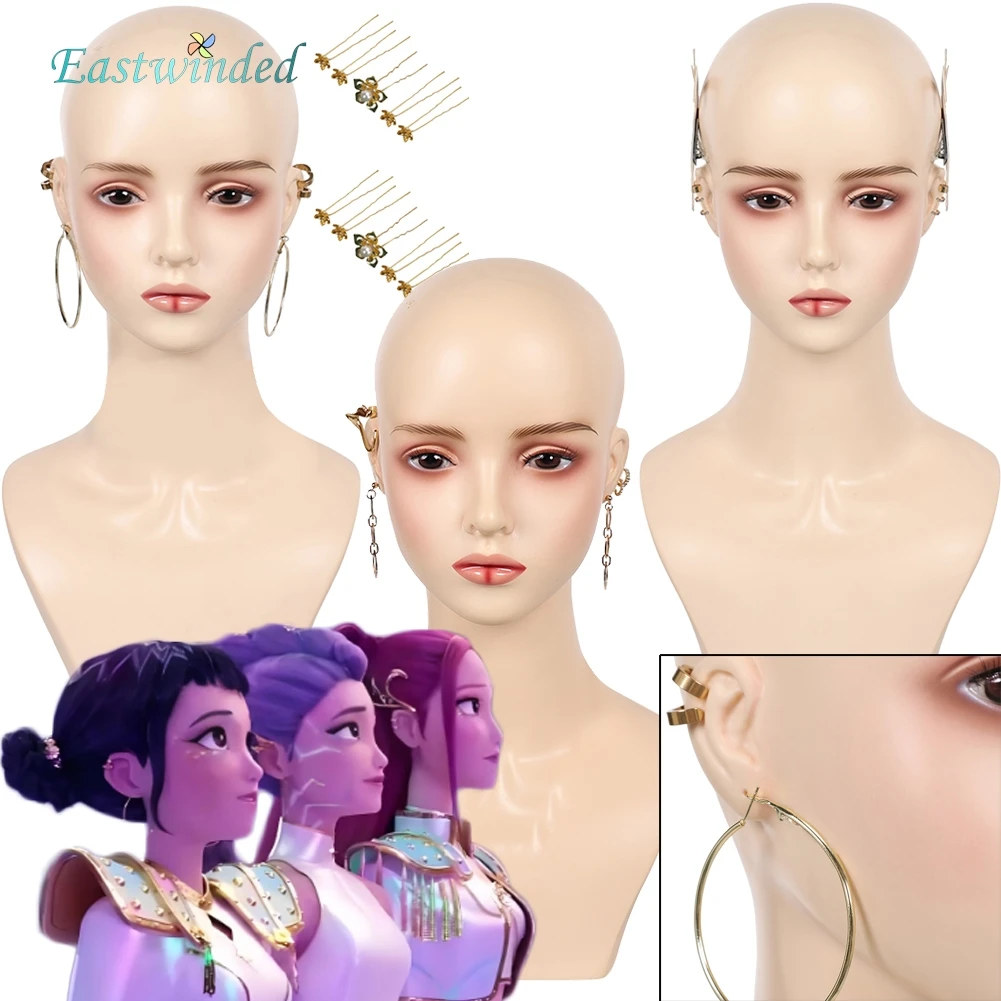 

Demon Hunter of KPop Rumi Zoey Mira Cosplay Earrings Eardrops Set Costume Accessories Halloween Roleplay Carnival Party Props