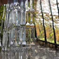 Crystal rectangular bead curtain acrylic long curtain wedding decoration living room partition luxury crystal chain products 10M