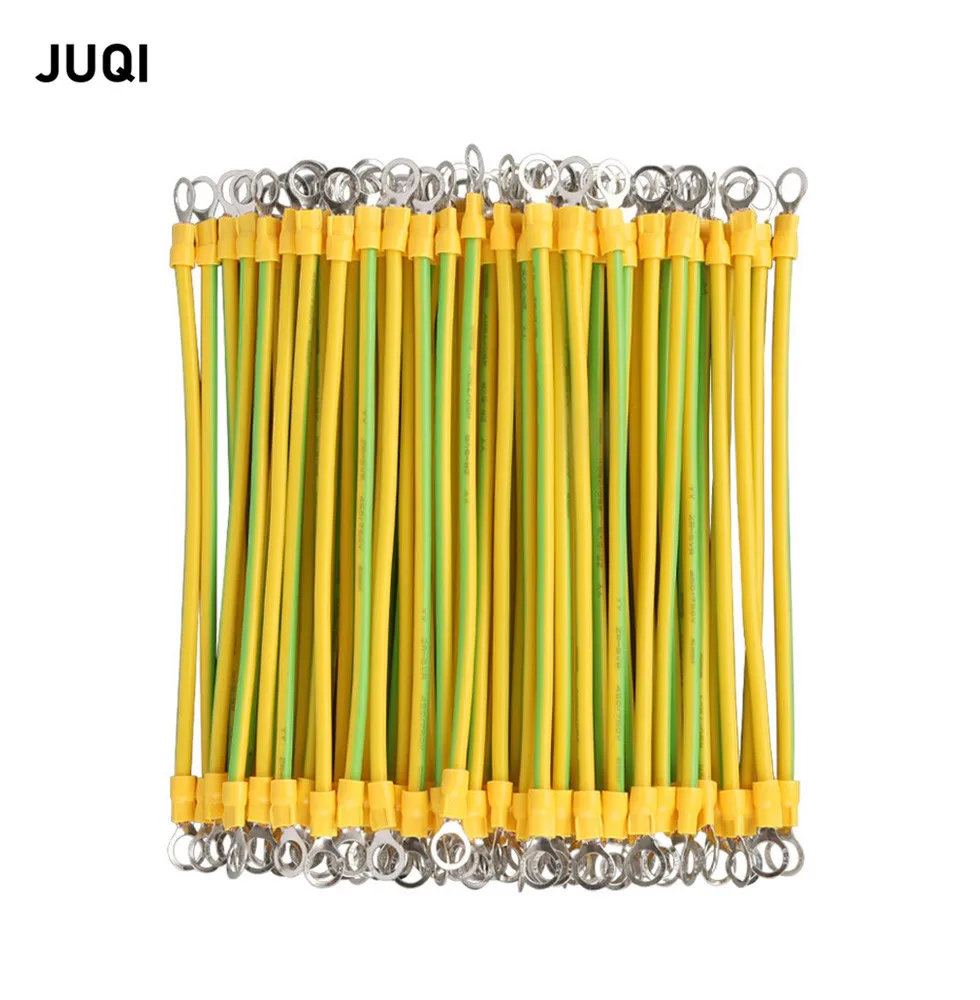 10pcs  wired double terminal 2.5 ~ 6mm ² harness, Connector Line length 10/15/20cm , Electrical equipment wiring group
