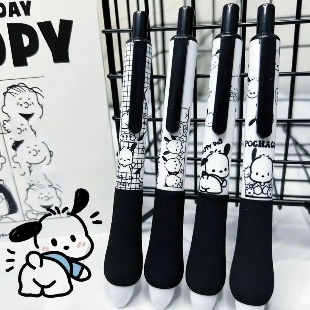 4pcs Sanrio Pochacco Gel Pen Set Cute Cartoon Press A Gel Pen Quick-drying 0.5 Ballpoint Pens Stationery Students Supplies image 3