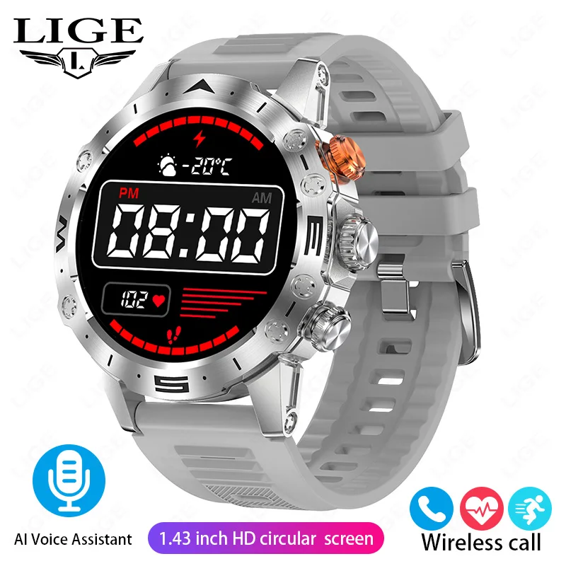 LIGE Smart Watch with 1.83-Inch Display