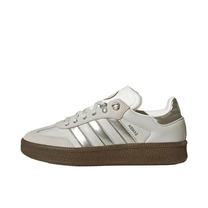 Adidas SAMBA XLG Casual, Versatile, Comfortable, Wear-resistant, Trendy, Fashionable, Low Top Board Shoes for Women, Beige