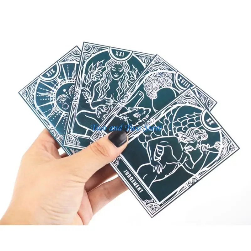 HX6F Playing Game Cards Epoxy Resin Mold Divination Cards Silicone Mould DIY Crafts Jewelry Decoration Casting Tools