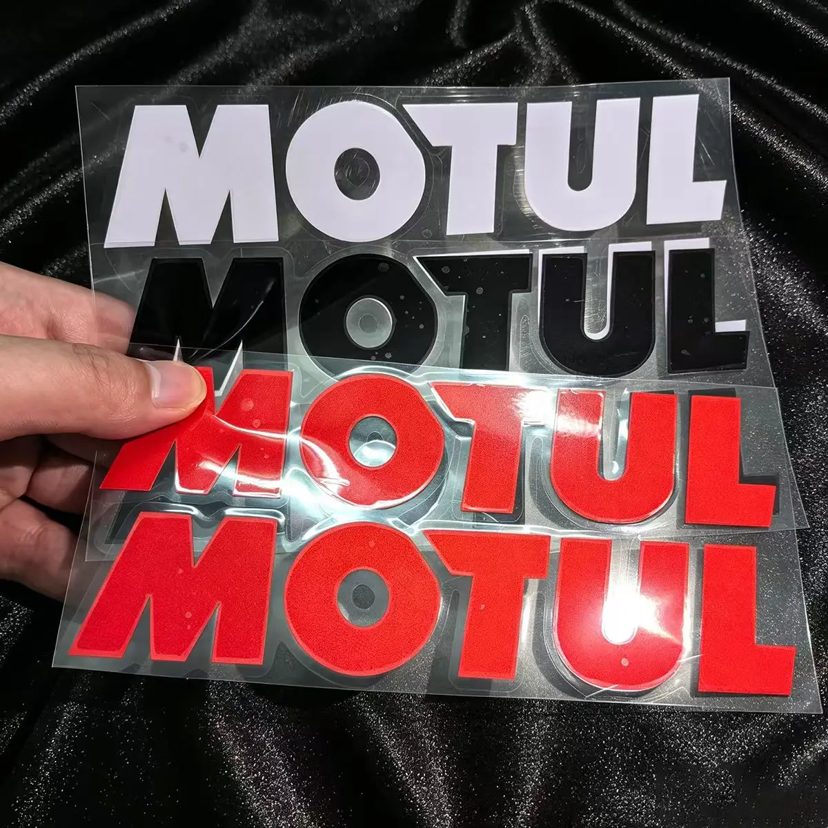Pegatina de vinilo MOTUL con logotipo para tanque de motocicleta, calcomanía para casco y horquilla, para Yamaha, Honda, Suzuki, Kawasaki, KTM, DUCATI, TRIUMPH