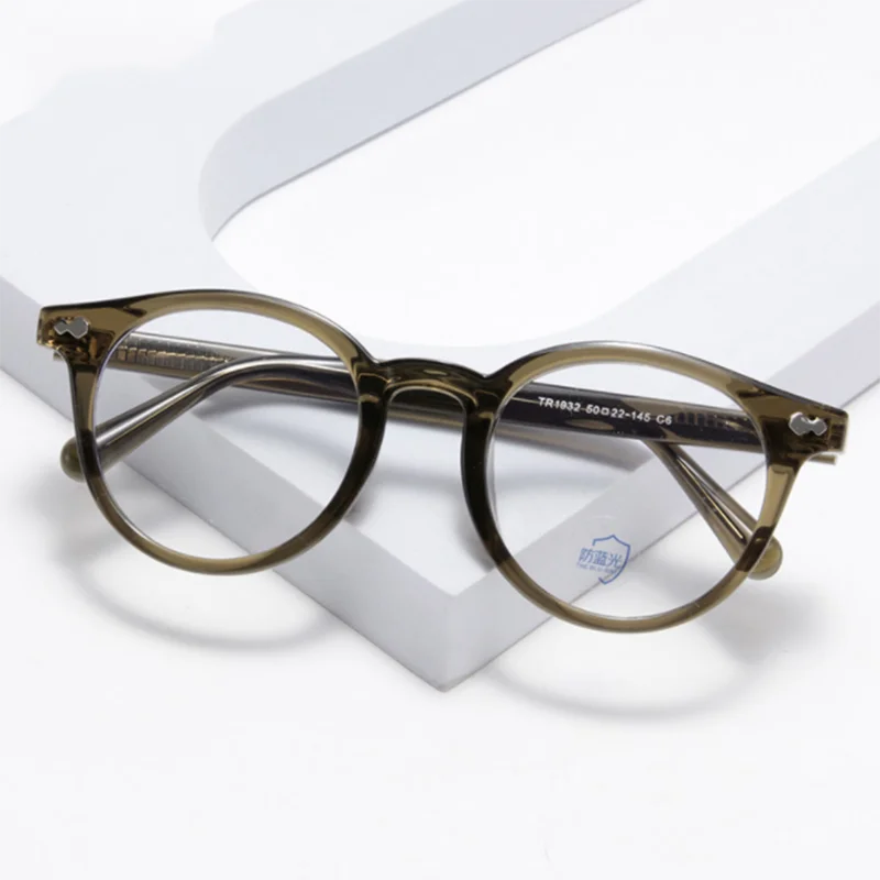 TR90 Round Frame Glasses Prescription Spectacles Myopia -0.5 To -6.0 , Hyperopia +0.5 to +6.0