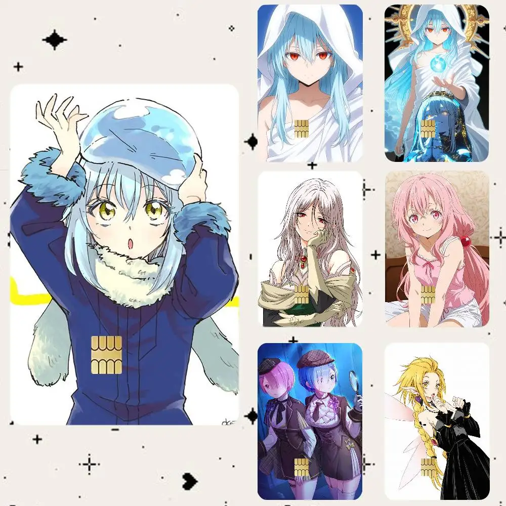 T-That Time I Got Reincarnated as a Slime Waterproof Bank Card Sticker Skin for Credit Debit Chip Cards Decorative Cover Film
