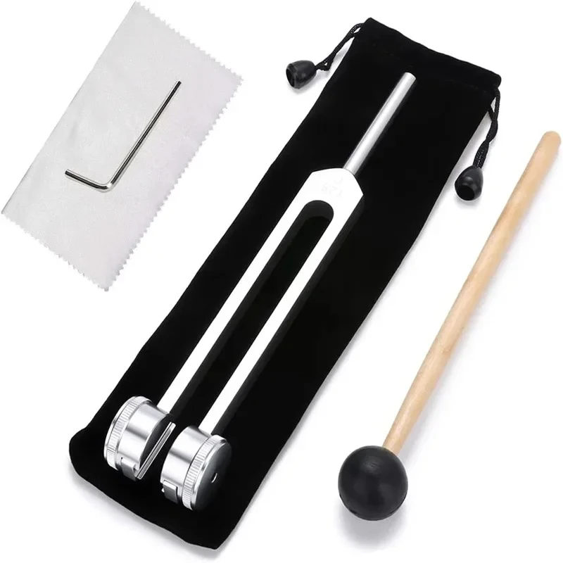 128Hz Tuning Fork Set Weighted Bio-Acoustic Tuning Fork for Healing Chakra Sound Therapy Reliever Stress