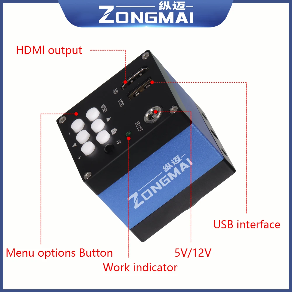 HDMI микроскоп высокой четкости, промышленная камера, камера видеонаблюдения, высокоскоростная, 60 кадров, проверка ремонта