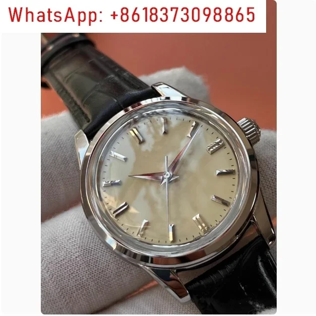 Men's Manual Small Dial Mechanical Toffee Needle Puzzle Bubble Stainless Steel Leather Business Exquisite Craftsmanship