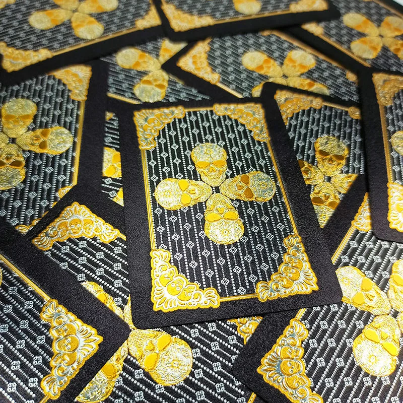 Cross skull waterproof flexible  playing cards,games,Halloween/Thanksgiving gifts, Best for Christmas, Perfect for Thanksgiving