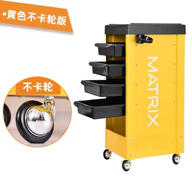 Multi-Layer Salon Utility Cart Heavy-Duty Barber Styling Trolley Perm Dye Tools Holder Mobile Beauty Salon Storage Organizer