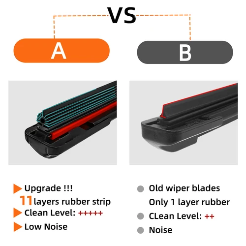 Imagen 2 del producto 2/4 Uds limpiaparabrisas de coche para Great Wall GWM Poer Pao Hover H2 H5 2009-2023 limpiaparabrisas delantero cepillo de ventana de parabrisas