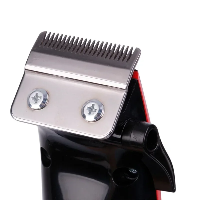 Elétrico com fio clippers kemei KM-4801 profissional barba aparador de cabelo máquina de corte de cabelo uso com fio lâminas ajustáveis