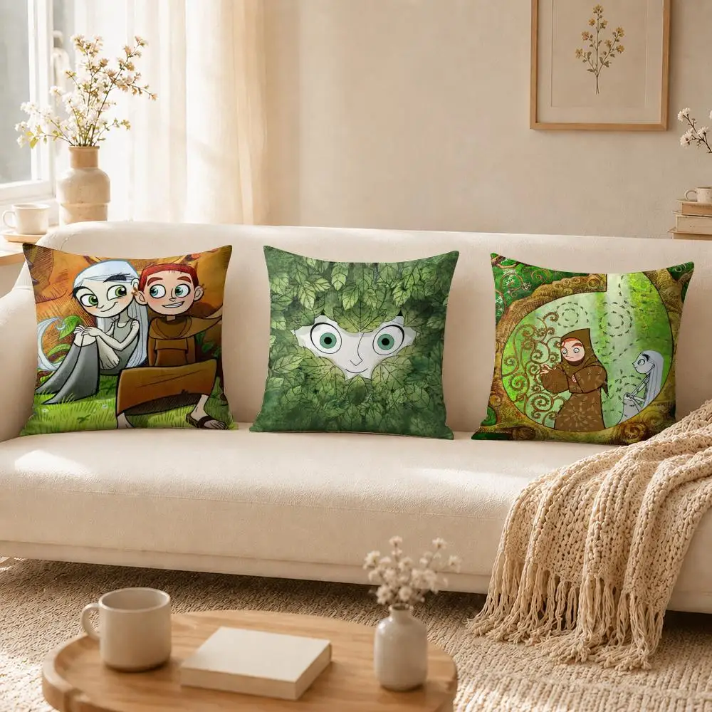 The S-Secret of Kells Cushion Cover Soft Short Plush Double-Sided Printing Home Decor Cozy Sofa Pillow Case Fine Gift