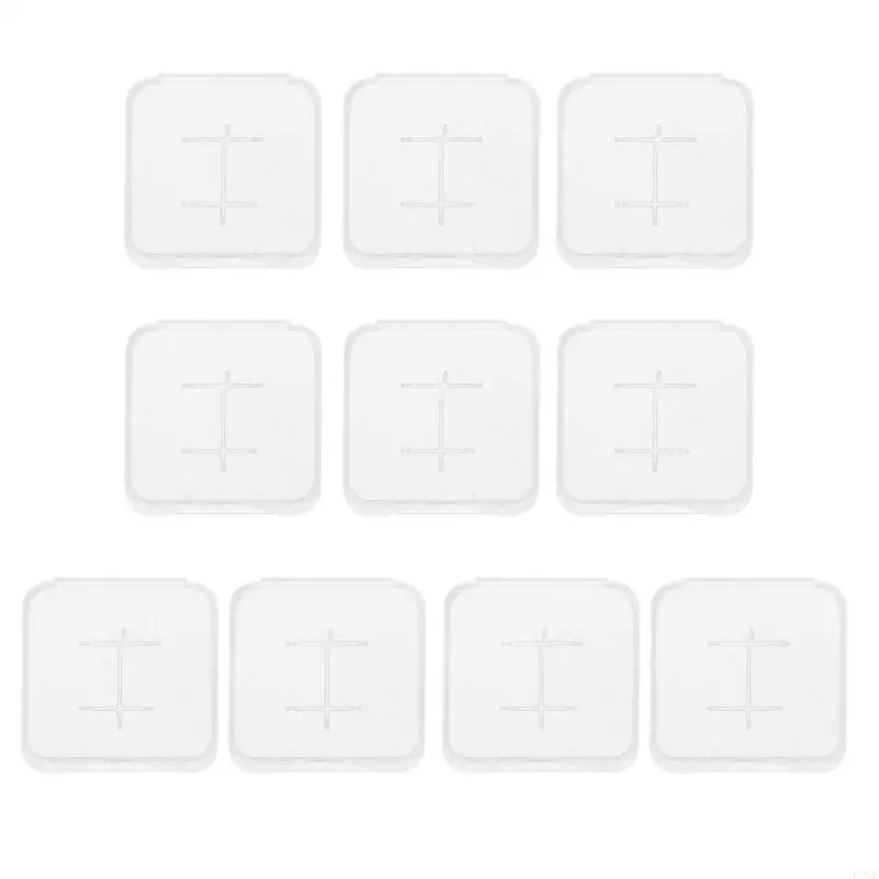 F3KE 10 Pack Micro SD MiC TF Card Memory Card Plastic Storage for Case (Memory Card not Included)