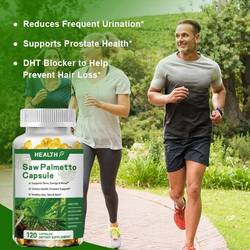 Gezondheid Zag Palmetto Biotine Geavanceerde 2-In-1 Combo Voor Haargroei. Veganistische Capsules Supplement Met Natuurlijk Zaagpalmetto-Extract