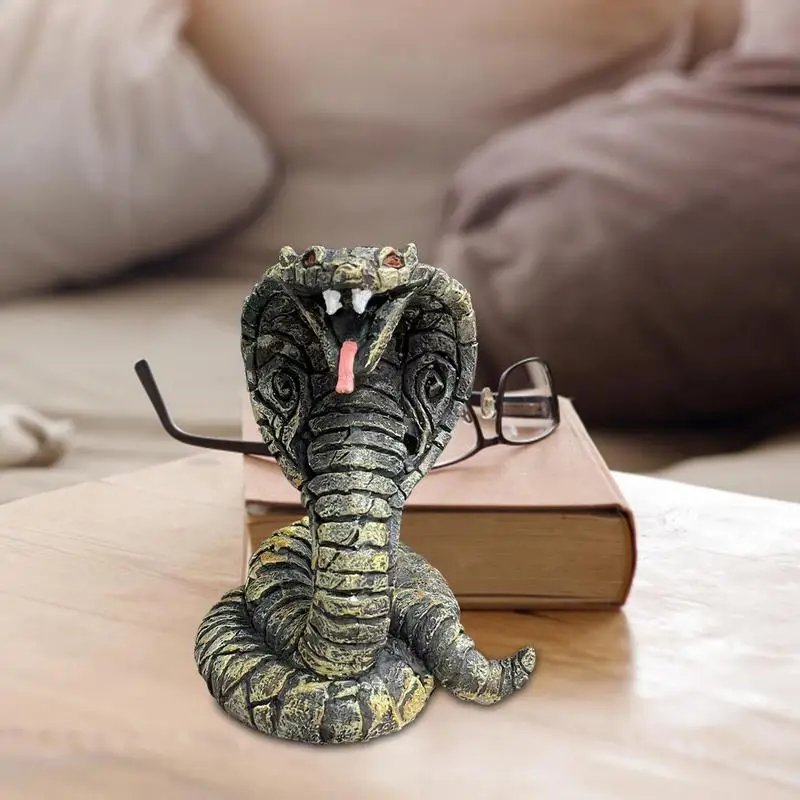 Resin Chameleon Elephant Statue Cracked Animal Sculpture Figurine Art Crafts Ornament For Home Bedroom Desktop Decoration