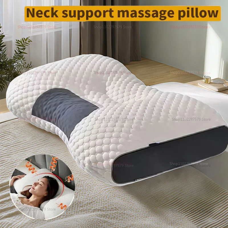 Nueva Almohada Ortopédica Cervical - Almohada de Masaje SPA de Fibra de Soja para Dormir y Protección del Cuello, Nuevo Diseño para el Hogar