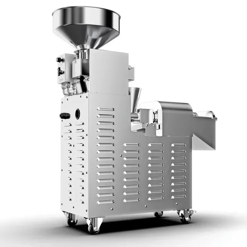 Commercial Oil Press Fully Automatic Stainless Steel Squeezeable Walnut In Shell Camellia Seed Oil