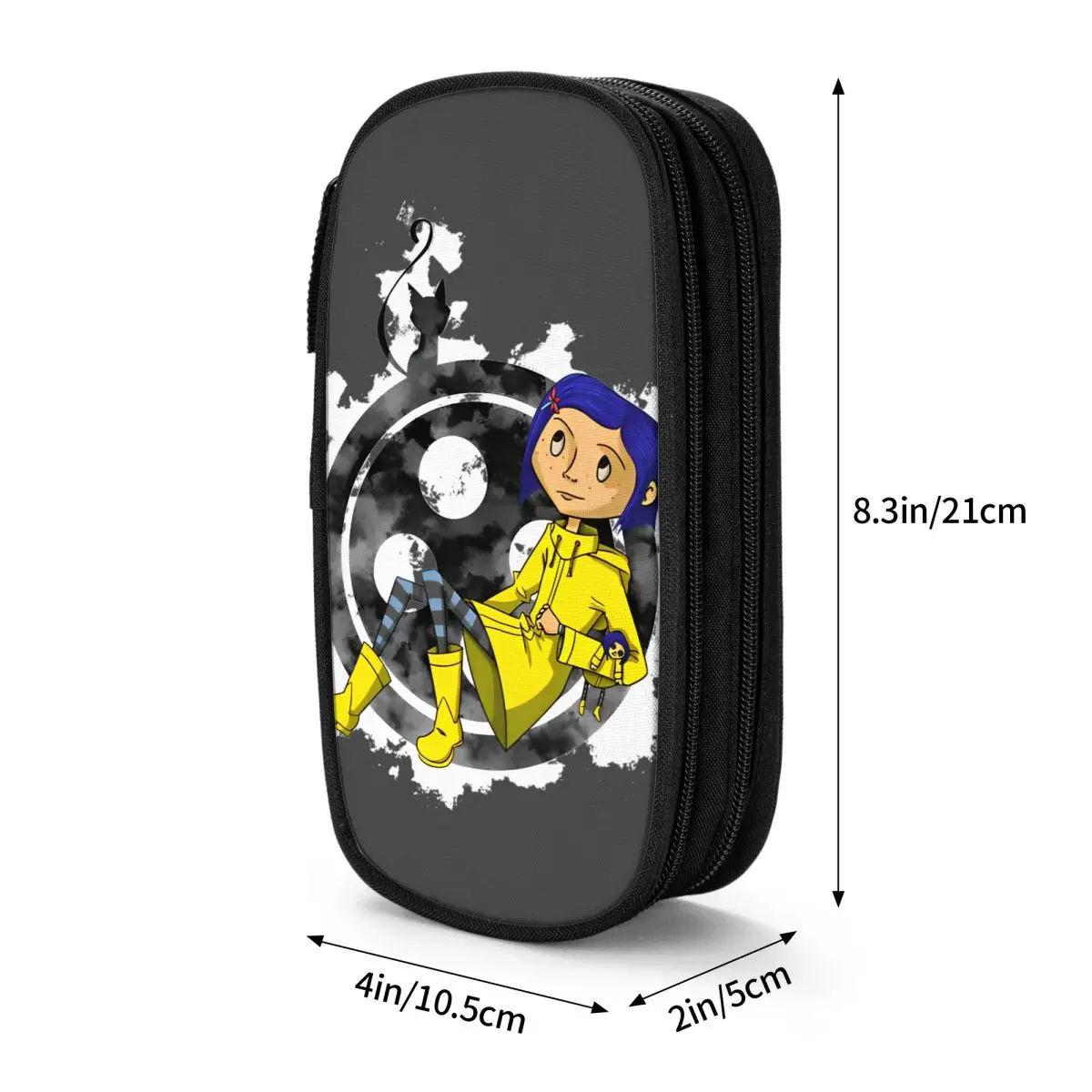 Classic Coraline Halloween Horror Pencil Cases Pencilcases Pen Holder Kids Big Capacity Bags School Supplies Gift Stationery image 6