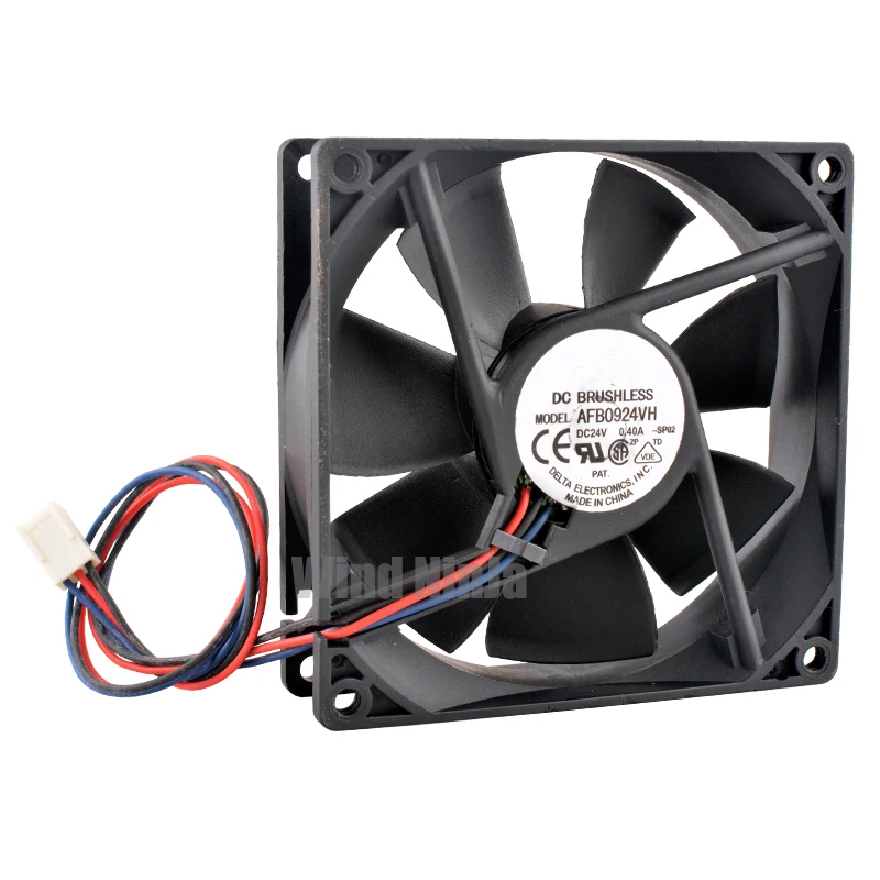 AFB0924VH 9.2cm 92mm fan 92x92x25mm DC24V 0.40A 3pin Dual ball cooling fan for frequency converter