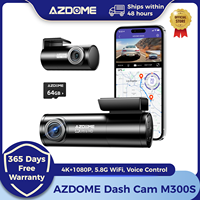 AZDOME M300S Dash Cam 4K+1080P Car Rear Camera Dash Cam 800MP Lens Built-in GPS WIFI Car DVR Voice Control Night Vision 후방카메라