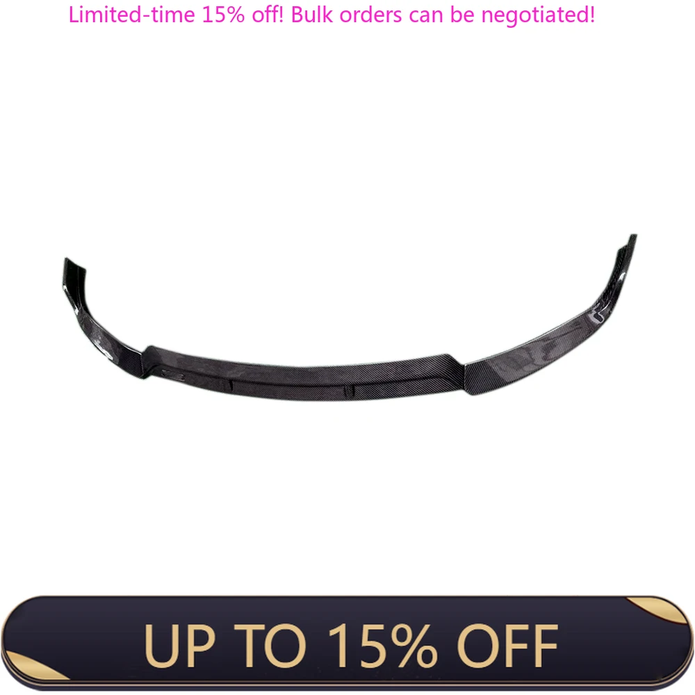 

For Mercedes-Benz W205 C200 C300 Carbon Fiber Front Bumper Lip Spoiler Sport Sedan 4D 2019UP