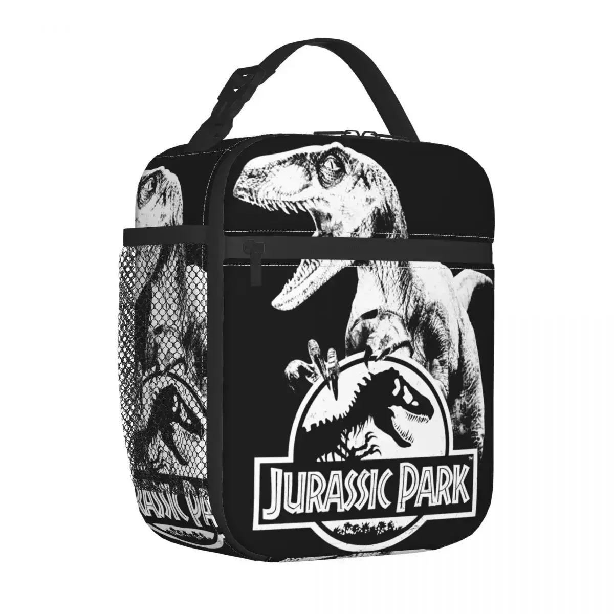 Velociraptor Logo Insulated Lunch Bag Cooler Bag Meal Container Large Tote Lunch Box Food Bag Beach Travel