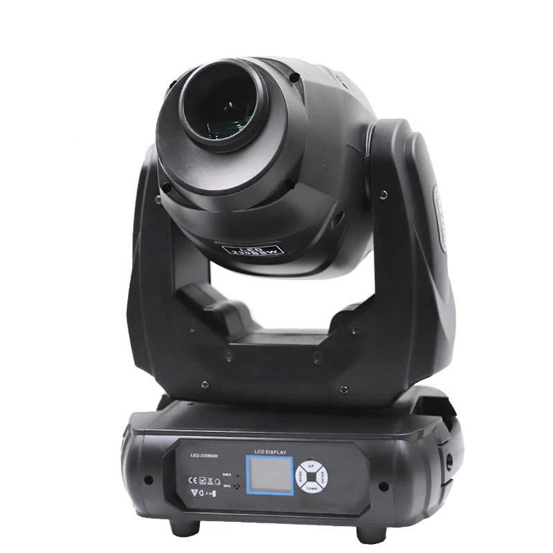 230W 3-in-1 LED Spot/Wash/Beam Moving Head Light With Double Prism T6+8 DMX512/Sound-Activated Control 16CH