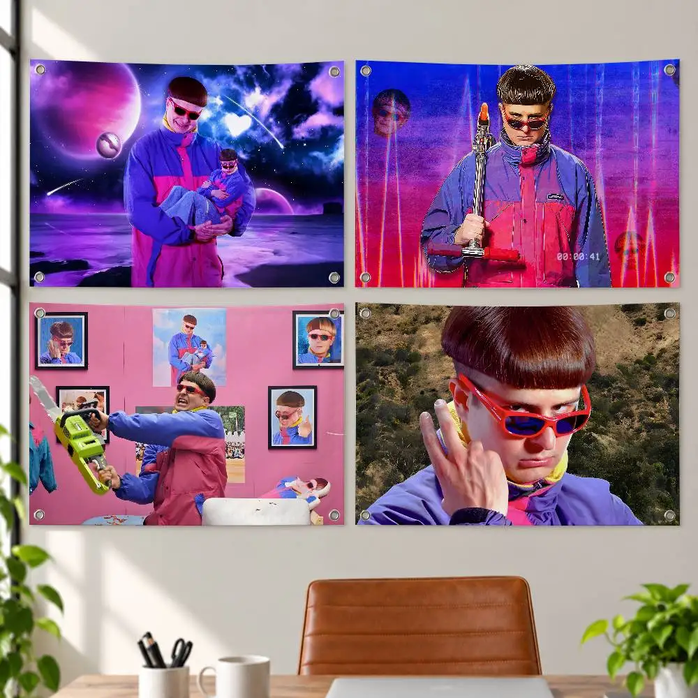 Singer O-Oliver Tree Ugly is Beautiful Aesthetic Wall Tapestry Flag Printed Wall Hanging Living Room Party Outdoor Decor