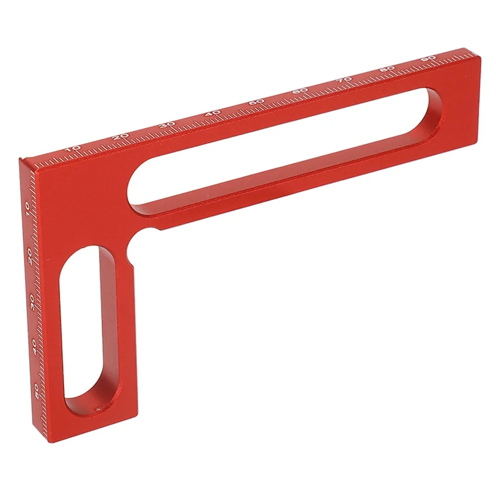 Aluminum Alloy Woodworking Square 90 Degree Angle Height Gauge Right Angle Ruler Precision Square L Shape Design