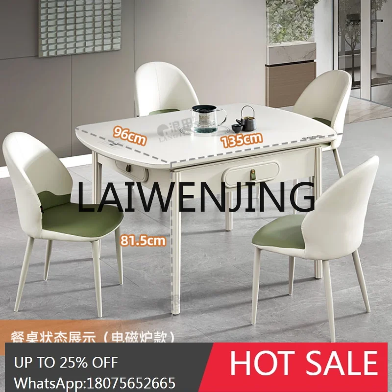

Mahjong Dining Table Integrated Induction Cooker Automatic Dual-Use Multi-Function Mute Linen Table Machine