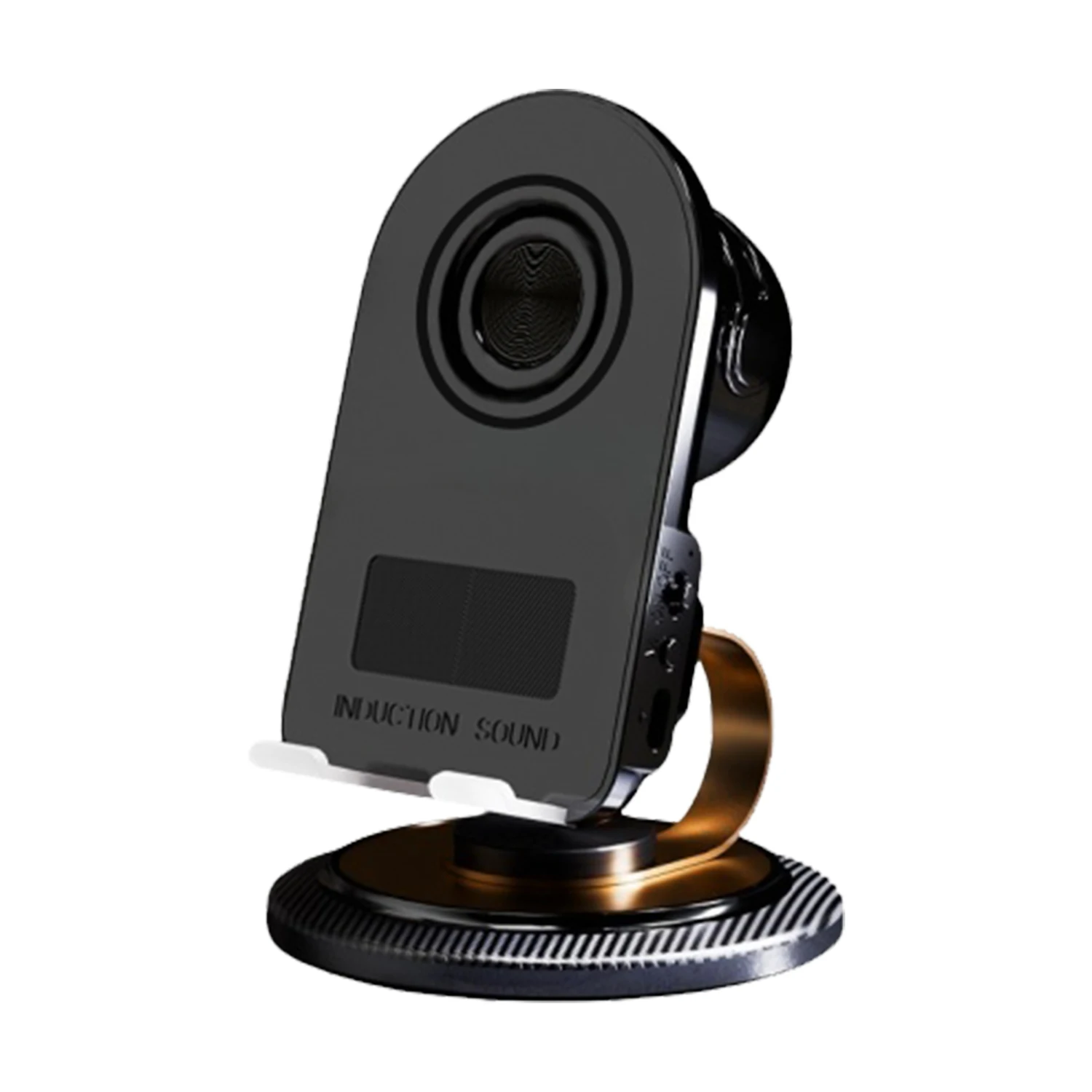 

H58 Multi-Angle Phone Stand Blue-tooth Speaker, 360° Swivel Design With Wireless Music Streaming & Secure Device Mount