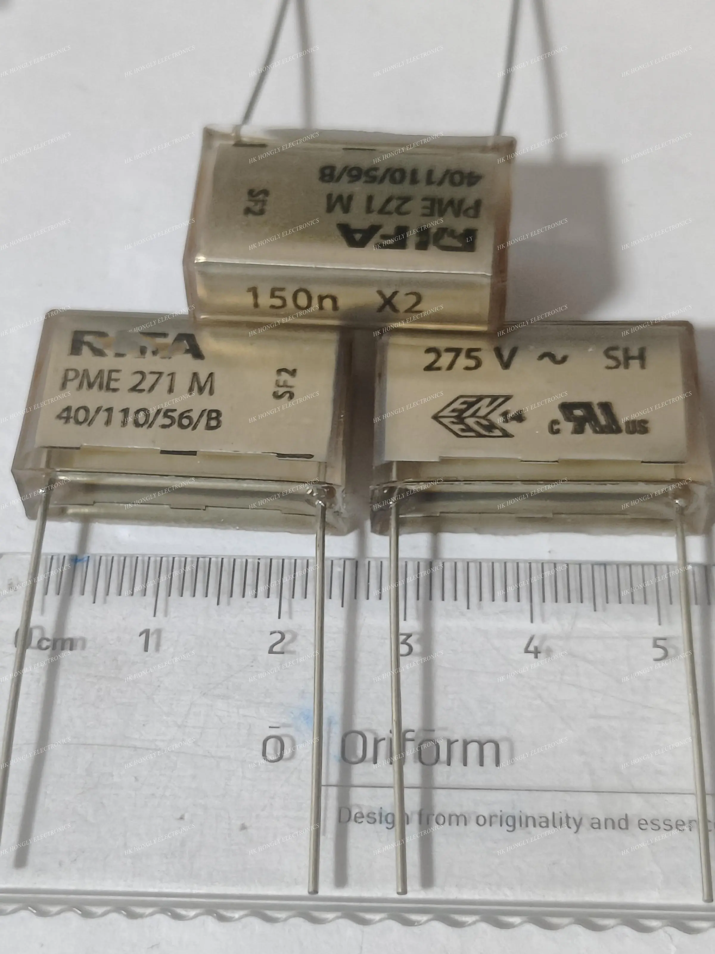 2PCS PME271M PME 271 M PME271 150n X2 0.15UF 154 150NF 275V P=20.3mm P=22.5mm Film Capacitor