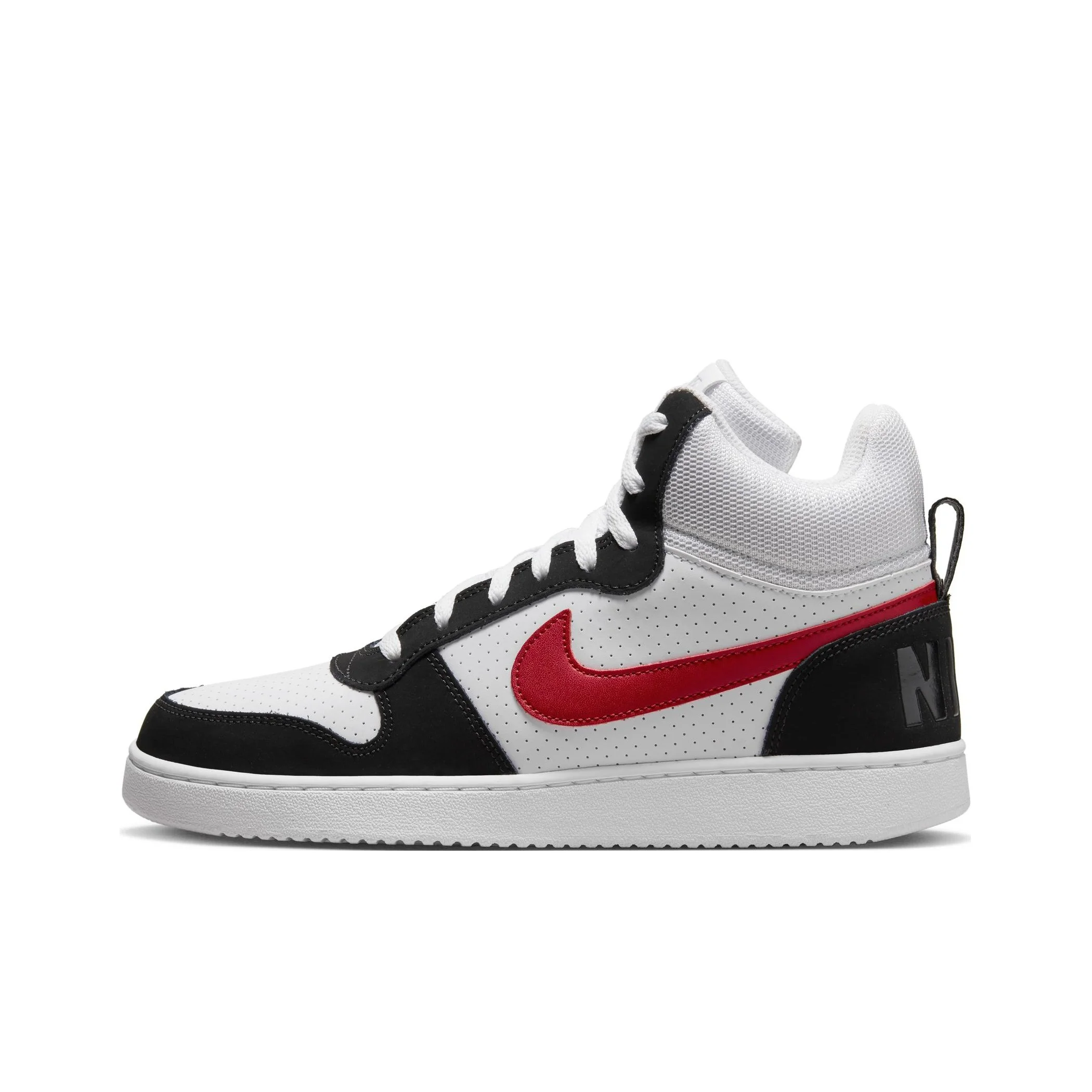 Nike Court Borough Classic Slip Resistant Cushioning Abrasion Resistant Breathable High top Skateboard Shoes Men's 838938-104