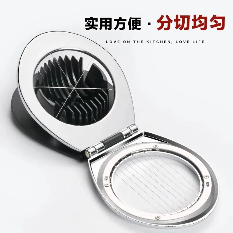 Multifunctional egg slicer stainless steel preserved egg and egg cutter divider egg press kitchen gadget