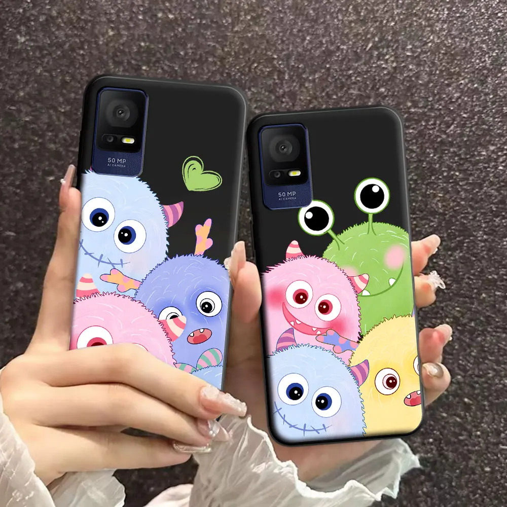 For TCL 405 406 408 Case Cartoon Soft Silicone TPU Astronaut Pattern Phone Case For TCL 506D Lovely Back Cover Protect Fundas