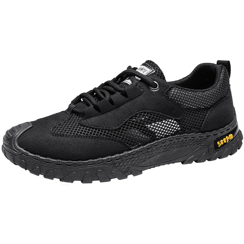 

Men's motorcycle shoes, outdoor Shuoxi shoes, toe caps, beach shoes, hollowed out casual shoe