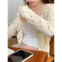 Retro Small Square Neck Coat for Women with a Small Design Korean Version Short clothes crop tops y2k t shirt for women