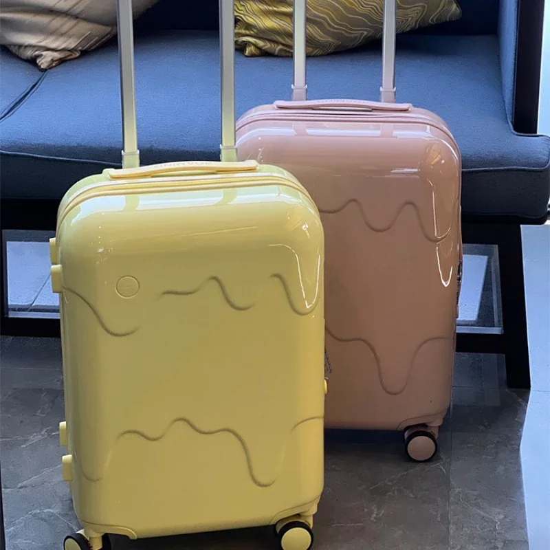 

Ice cream suitcase, spinner trolley suitcase, lightweight and durable, cabin suitcase,