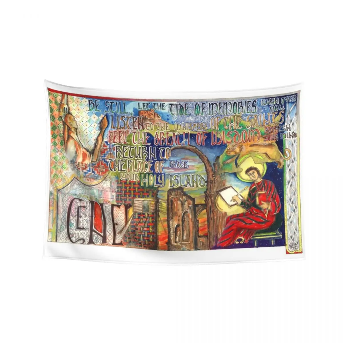 

Holy Island Tapestry Aesthetic Decoration Aesthetic Room Decors Room Aesthetic Wall Deco Tapestry