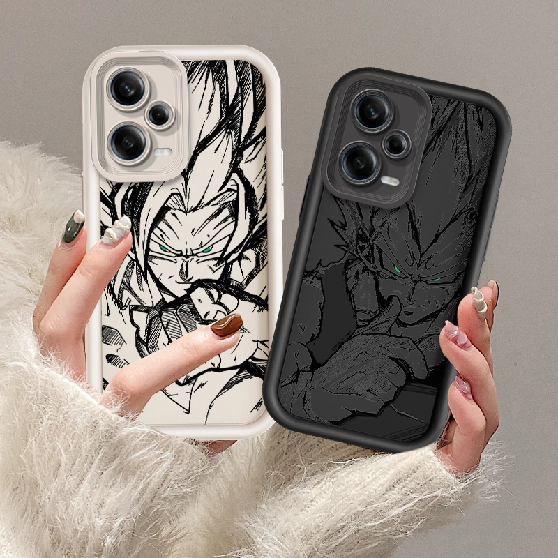 Comics D-Dragon Ball Saiyan Eye Ladder For Xiaomi Redmi Note 13 12 12C 11 11S 10 10C 10A 9C 9A Pro 5G Funda Phone Case