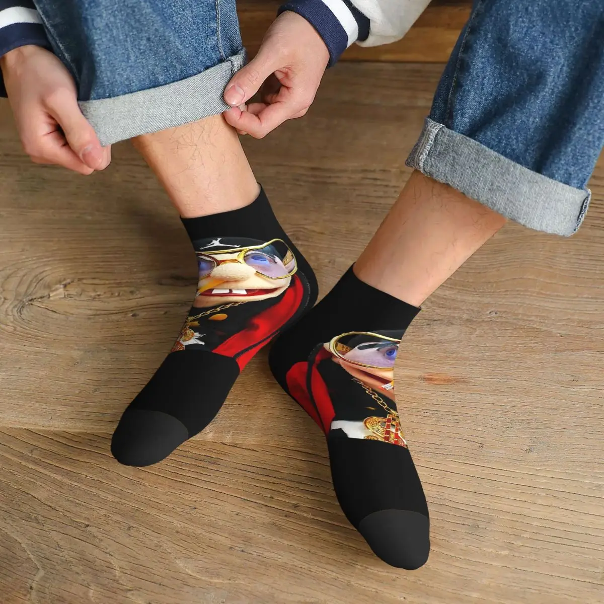 

SML Rapper Jeffy Socks Harajuku Super Soft Stockings All Season Socks Accessories for Man's Woman's Birthday Present